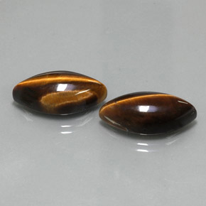 Натуральный коричневый tiger's eye  карата маркиз, непрозрачный