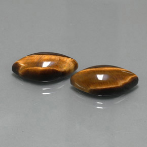 Натуральный коричневый tiger's eye  карата маркиз, непрозрачный
