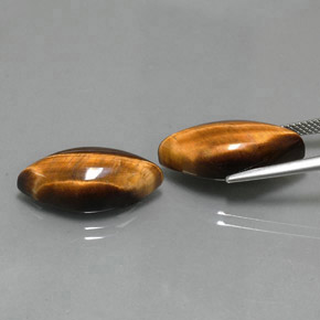 Натуральный коричневый tiger's eye  карата маркиз, непрозрачный