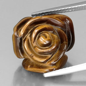 Натуральный коричневый tiger's eye 11,36 карата необычная форма, непрозрачный