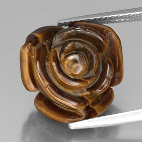 Натуральный коричневый tiger's eye 11,87 карата необычная форма, непрозрачный