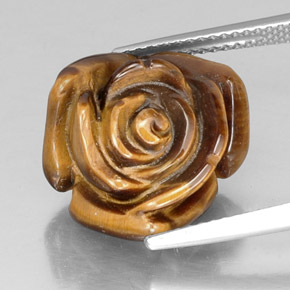 Натуральный коричневый tiger's eye 11,19 карата необычная форма, непрозрачный