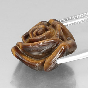 Натуральный коричневый tiger's eye 11,19 карата необычная форма, непрозрачный