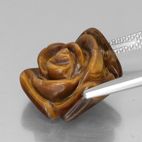Натуральный коричневый tiger's eye 10,20 карата необычная форма, непрозрачный