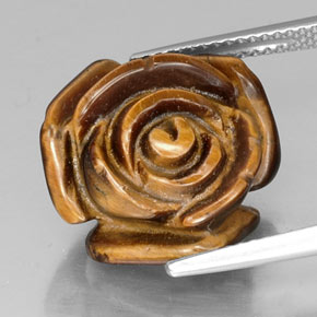 Натуральный коричневый tiger's eye 12,80 карата необычная форма, непрозрачный