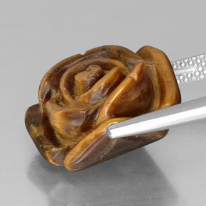 Натуральный коричневый tiger's eye 11,50 карата необычная форма, непрозрачный