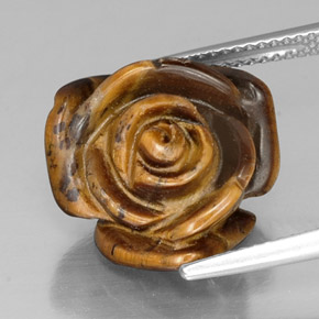 Натуральный коричневый tiger's eye 11,25 карата необычная форма, непрозрачный