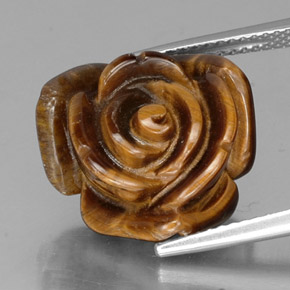 12.11 карата, натуральный Красновато-коричневый Тигровый глаз, Необычная форма, Непрозрачный