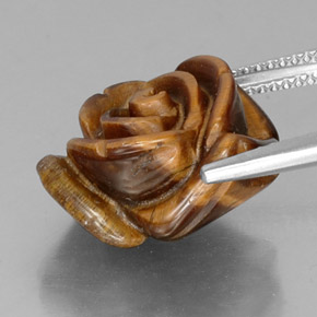 12.11 карата, натуральный Красновато-коричневый Тигровый глаз, Необычная форма, Непрозрачный