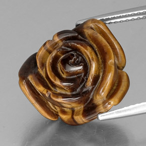 Натуральный коричневый tiger's eye 11,61 карата необычная форма, непрозрачный