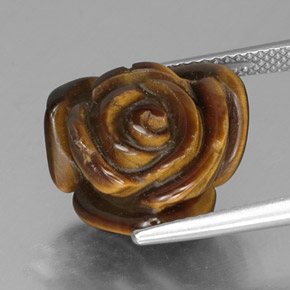Натуральный коричневый tiger's eye 10,77 карата необычная форма, непрозрачный