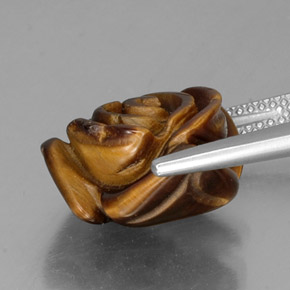 Натуральный коричневый tiger's eye 10,77 карата необычная форма, непрозрачный