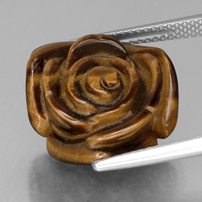 Натуральный коричневый tiger's eye 12,84 карата необычная форма, непрозрачный