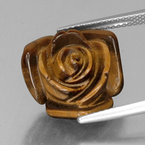 Натуральный коричневый tiger's eye 9,49 карата необычная форма, непрозрачный