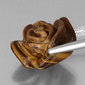 Натуральный коричневый tiger's eye 12,82 карата необычная форма, непрозрачный