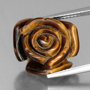 Натуральный коричневый tiger's eye 11,74 карата необычная форма, непрозрачный