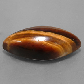 Натуральный коричневый tiger's eye 8,51 карата маркиз, непрозрачный
