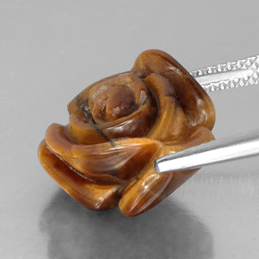 Натуральный коричневый tiger's eye 10,22 карата необычная форма, непрозрачный