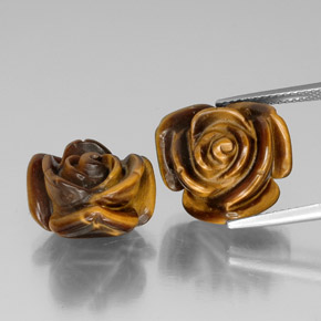 Натуральный коричневый tiger's eye  карата необычная форма, непрозрачный