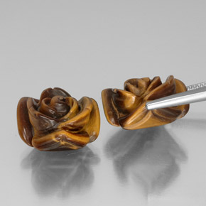 Натуральный коричневый tiger's eye  карата необычная форма, непрозрачный
