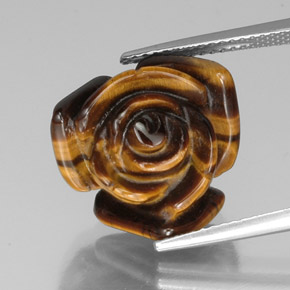 Натуральный коричневый tiger's eye 11,66 карата необычная форма, непрозрачный