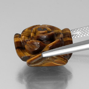 Натуральный коричневый tiger's eye 11,66 карата необычная форма, непрозрачный