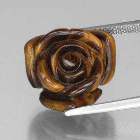 Натуральный коричневый tiger's eye 13,31 карата необычная форма, непрозрачный