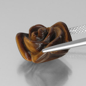 Натуральный коричневый tiger's eye 9,94 карата необычная форма, непрозрачный