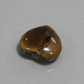 Натуральный коричневый tiger's eye 9,47 карата форма сердца, непрозрачный