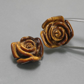 Натуральный коричневый tiger's eye  карата необычная форма, непрозрачный