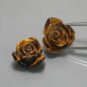 Натуральный коричневый tiger's eye 23,41 карата необычная форма, непрозрачный