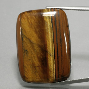 47.03 карата, натуральный Золотисто-коричневый Тигровый глаз, Подушка Крой, Непрозрачный