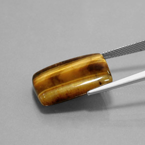 13.18 карата, натуральный Золотисто-коричневый Тигровый глаз, Огранка Багет, Непрозрачный