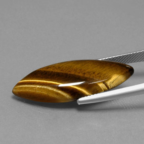 Натуральный коричневый tiger's eye 16,23 карата маркиз, непрозрачный
