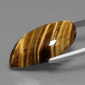 18.41 карата, натуральный Золотисто-коричневый Тигровый глаз, Необычная форма, Непрозрачный