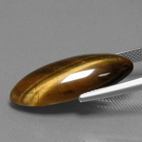 Натуральный коричневый tiger's eye 14,53 карата маркиз, непрозрачный