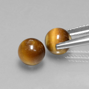  карата, натуральный Золотисто-коричневый Тигровый глаз, Сфера / Шар, Непрозрачный