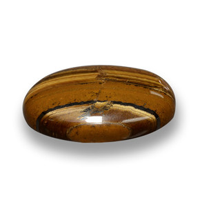 Натуральный коричневый tiger's eye 33,59 карата огранка овал, непрозрачный