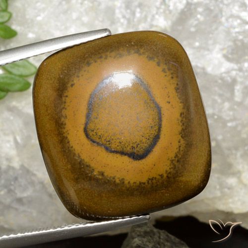 26.35ct Натуральный Золотисто-коричневый Тигриный Глаз, Подушка, Непрозрачный