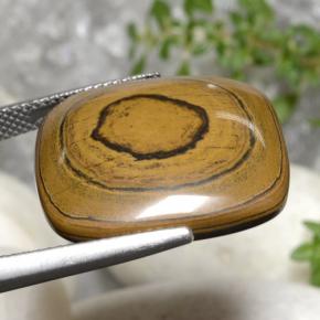 Натуральный коричневый tiger's eye 23,77 карата подушка крой, непрозрачный