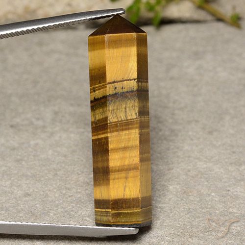 21.63ct Натуральный Желтовато-коричневый Тигровый глаз, причудливая, Непрозрачный