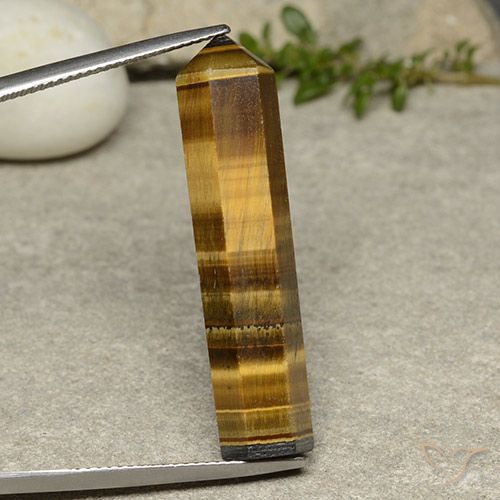 19.94ct Натуральный Золотисто-коричневый Тигриный Глаз, причудливая, Непрозрачный