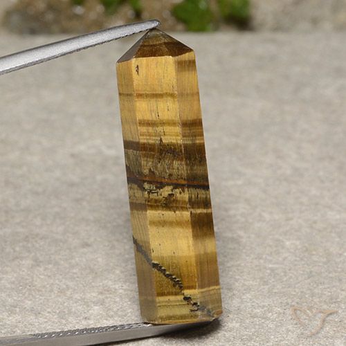 19.17ct Натуральный Золотисто-коричневый Тигриный Глаз, причудливая, Непрозрачный