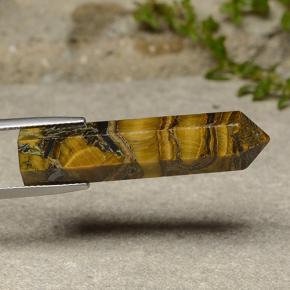Натуральный коричневый tiger's eye 23,84 карата необычная форма, непрозрачный