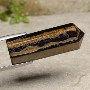 32.91 карата, натуральный Теплый коричневый Тигровый глаз, Необычная форма, Непрозрачный