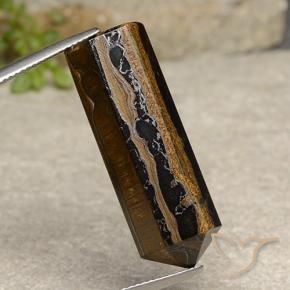 32.91 карата, натуральный Теплый коричневый Тигровый глаз, Необычная форма, Непрозрачный