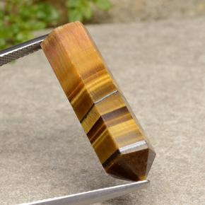 Натуральный коричневый tiger's eye 18,73 карата необычная форма, непрозрачный