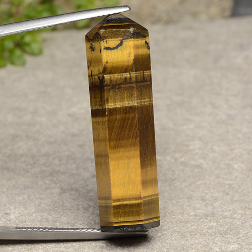 Натуральный коричневый tiger's eye 24,72 карата необычная форма, непрозрачный