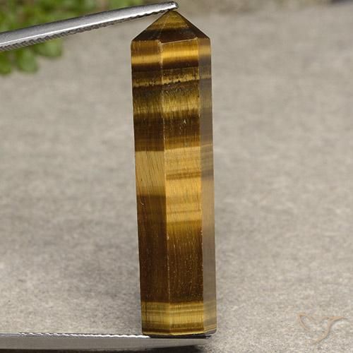 20.28ct Натуральный Желтовато-коричневый Тигриный Глаз, причудливая, Непрозрачный
