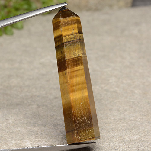 19.17 карата, натуральный Золотисто-коричневый Тигровый глаз, Необычная форма, Непрозрачный